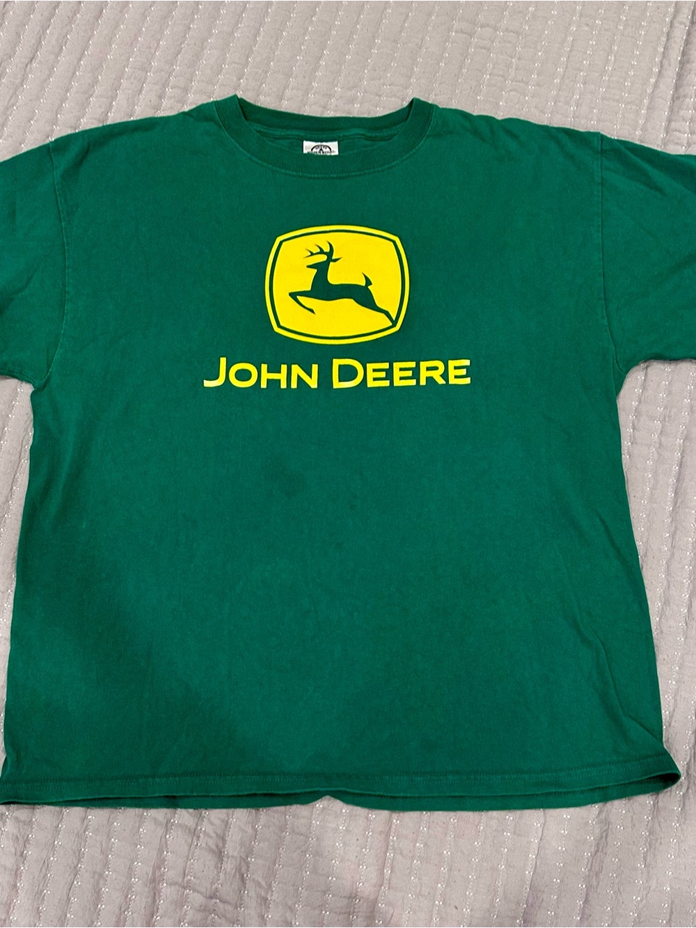 John Deere Green Tee with Yellow Logo - Short Sleeve